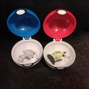 Two Pokeballs w/ Pokemon